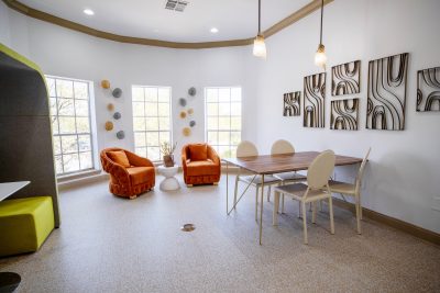 Inviting community clubhouse with comfortable seating Round Rock