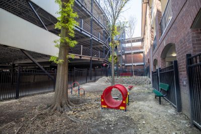 Pet-friendly dog park at The Enclave at La Frontera Round Rock apartments