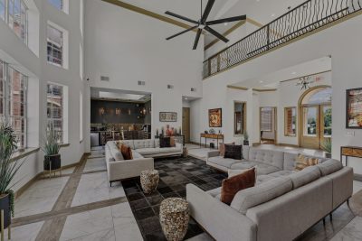 Modern resident lounge at The Enclave at La Frontera Round Rock